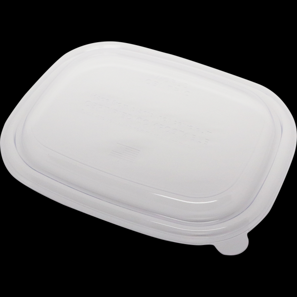 Clear PLA Lid - 20-48 oz Fiber Food Container