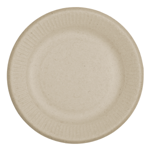 6" Fiber Round Ripple Edge Plate