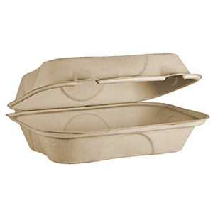 Hinged Fiber Hoagie Box