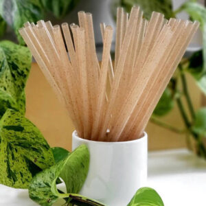 Natural Agave Jumbo Straw 8.27”x 0.3”- Unwrapped