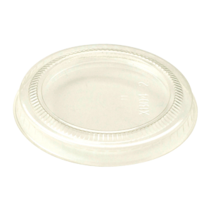 LID for 2 to 3 oz Cold Cups PLA Flat - Clear