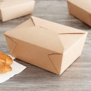 #1 Kraft Paper Food To Go Fold-Pak Containers