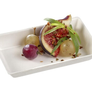 Quartz White Plate with Lamination 6.3’’x3.9’’x0.6’’