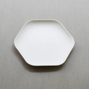 6.3" Hexagon Plate- Ceramic Texture